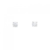 ティファニー ソリティア ピアス 0.52CT E VVS2 3EXT