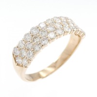K18PG パヴェ ダイヤモンド リング 1.00CT