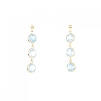 K18YG ブルートパーズ ピアス