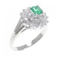 PT エメラルド リング 0.25CT