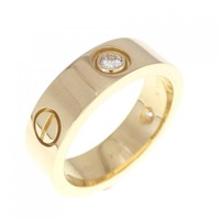 カルティエ ラブ ハーフダイヤ リング