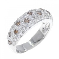 K18WG パヴェ ダイヤモンド リング 0.32CT