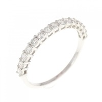 【リメイク】K18WG ダイヤモンド リング 0.30CT