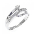K18WG ダイヤモンド リング 0.30CT
