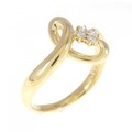 K18YG ダイヤモンド リング 0.10CT