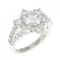 【リメイク】PT ダイヤモンド リング 1.037CT D VS2 VG