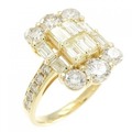 K18YG ダイヤモンド リング 2.00CT