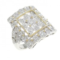 PT/K18WG ダイヤモンド リング 0.36CT