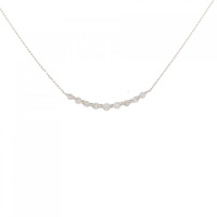 K18PG ダイヤモンド ネックレス 0.20CT