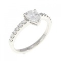 【リメイク】PT ダイヤモンド リング 0.511CT D SI2 ペアシェイプ