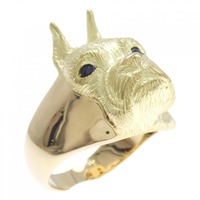 750YG ドッグ サファイヤ リング