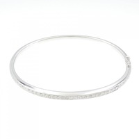 K18WG ダイヤモンド バングル 0.52CT