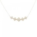 K18YG フラワー ダイヤモンド ネックレス 0.50CT