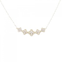 K18YG フラワー ダイヤモンド ネックレス 0.50CT