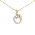 585YG/585WG/K14YG ダイヤモンド ネックレス 0.19CT