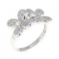 K18WG ダイヤモンド リング 0.13CT