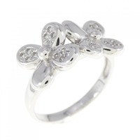 K18WG ダイヤモンド リング 0.13CT