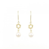 【新品】K18YG アコヤパール ピアス 4mm