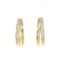【新品】K18YG ダイヤモンド ピアス 0.12CT