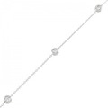 K18WG ダイヤモンド ブレスレット 0.12CT