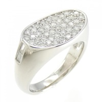 PT パヴェ ダイヤモンド リング 0.70CT