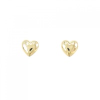 K18YG ハート ピアス