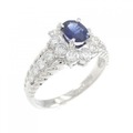 PT サファイヤ リング 0.58CT