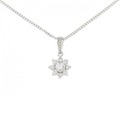 PT フラワー ダイヤモンド ネックレス 0.31CT