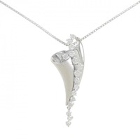K18WG ダイヤモンド ネックレス 0.75CT