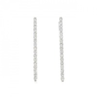 K18WG ダイヤモンド ピアス 0.45CT