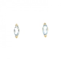 K18YG アクアマリン ピアス