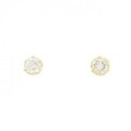 K18YG ソリティア ダイヤモンド ピアス 0.30CT