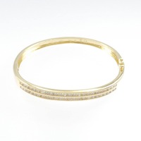 K18YG ダイヤモンド バングル 2.0CT