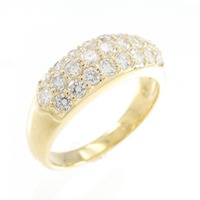 K18YG パヴェ ダイヤモンド リング 0.80CT