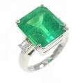 PT エメラルド リング 6.661CT