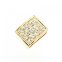 【新品】K18YG パヴェ ダイヤモンド ペンダント 0.11CT