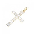 K18YG クロス ダイヤモンド ペンダント 1.00CT