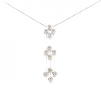 K18WG ダイヤモンド ネックレス 0.50CT