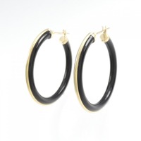 【新品】K18YG オニキス ピアス