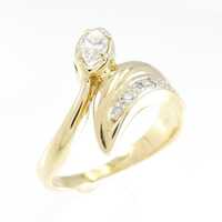 K18YG/K18WG ダイヤモンド リング 0.18CT