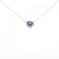【リメイク】K18YG ハート サファイヤ ネックレス 1.112CT