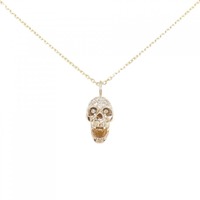 エスジェーエックス スカル ダイヤモンド ネックレス 0.47CT