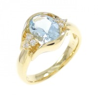 K18YG アクアマリン リング