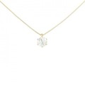 K18YG ソリティア ダイヤモンド ネックレス 0.377CT