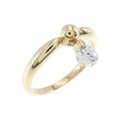 K18YG ダイヤモンド リング 0.354CT