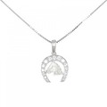 PT ホースシュー ダイヤモンド ネックレス 1.03CT