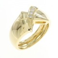 K18YG ダイヤモンド リング 0.08CT