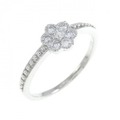 PT フラワー ダイヤモンド リング 0.18CT