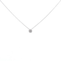 K18WG ダイヤモンド ネックレス 0.05CT