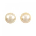 K18YG 白蝶パール ピアス 14mm
